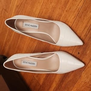 Steve madden white heels
